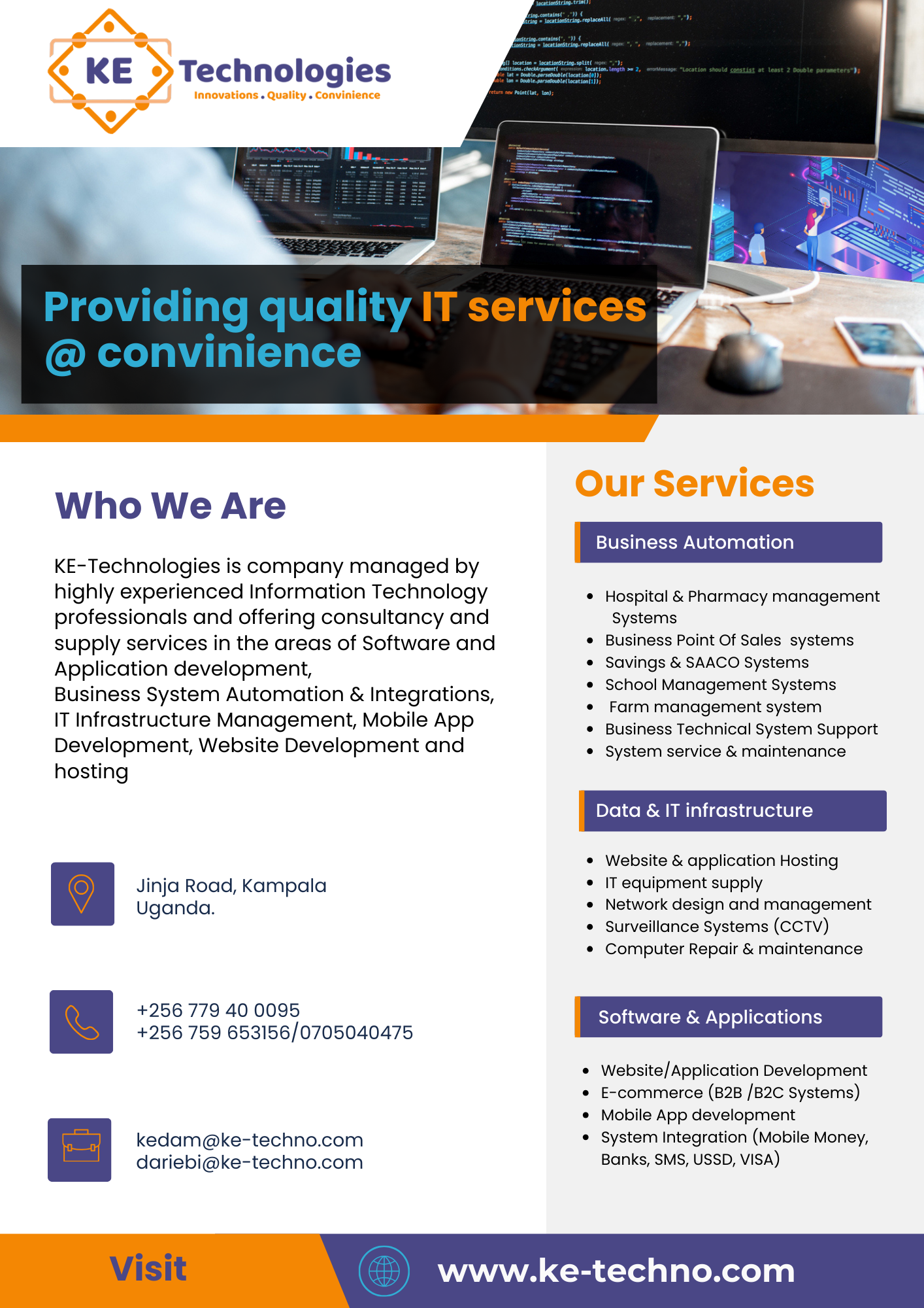 IT Services at KE-Technologies Ltd